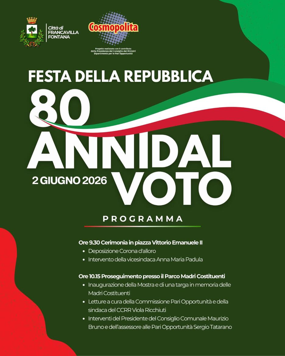 Immagine: 80 anni dal voto