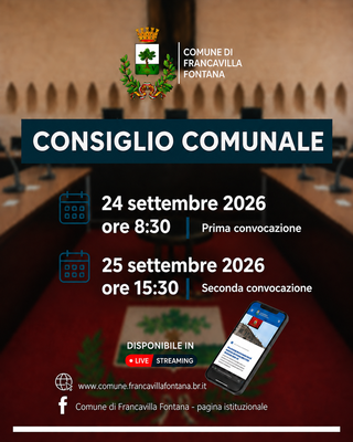 Immagine: consiglio comunale 24 25 settembre 2026